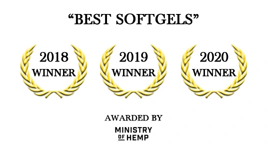 Best Softgels – Awarded by Ministry of Hemp