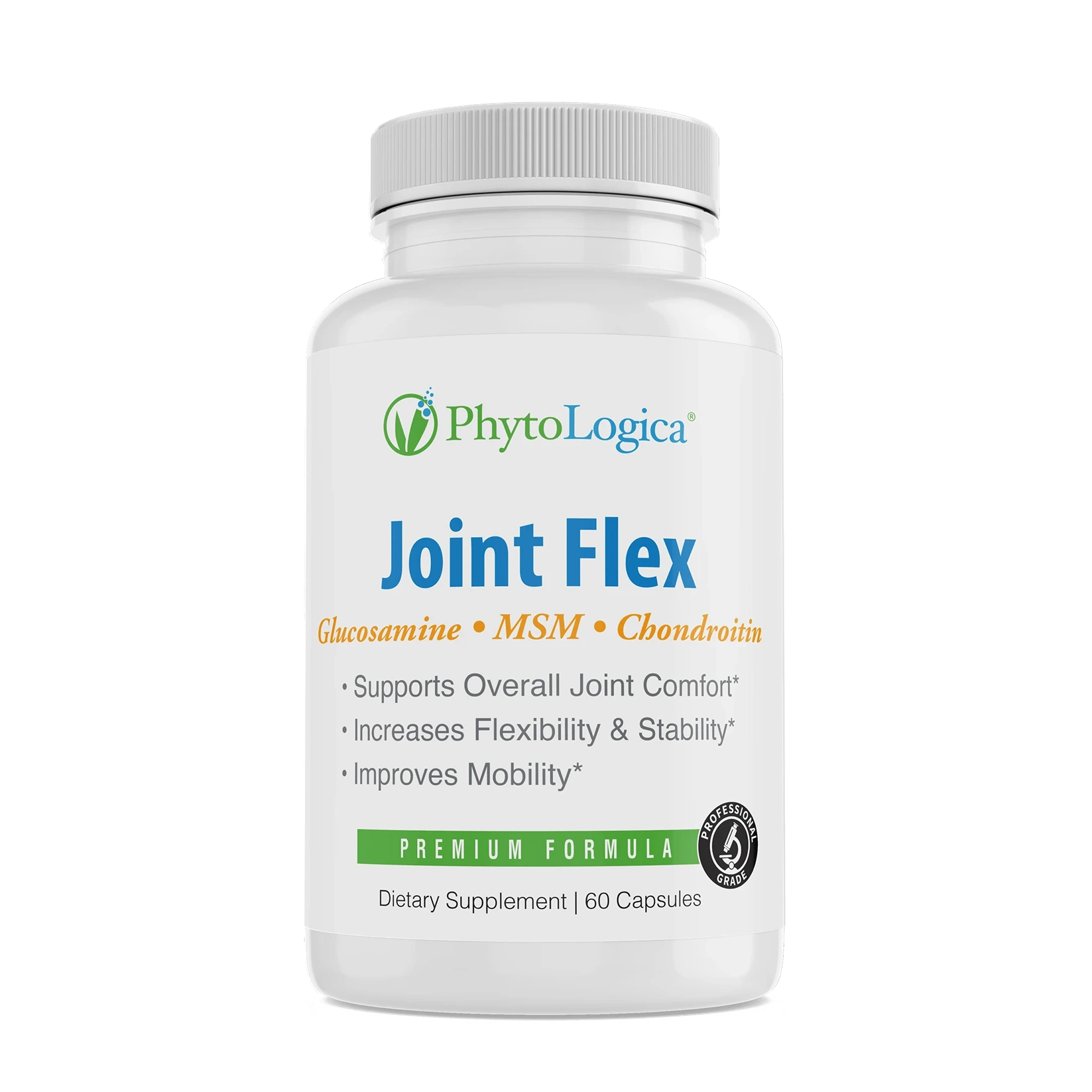 Phytologica Joint Flex Capsules with Glucosamine, Chondroitin, MSM and Turmeric Bottle